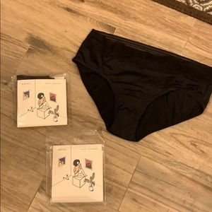 Thinx 2 pair black leakproof underwear